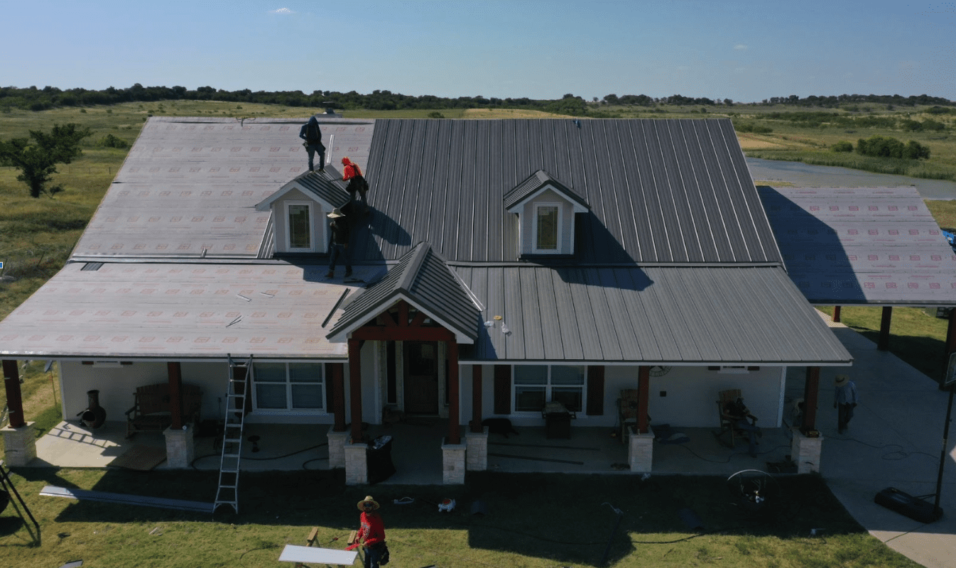 OLD BUENA Vista Rd Waxahachie Metal Roof Install