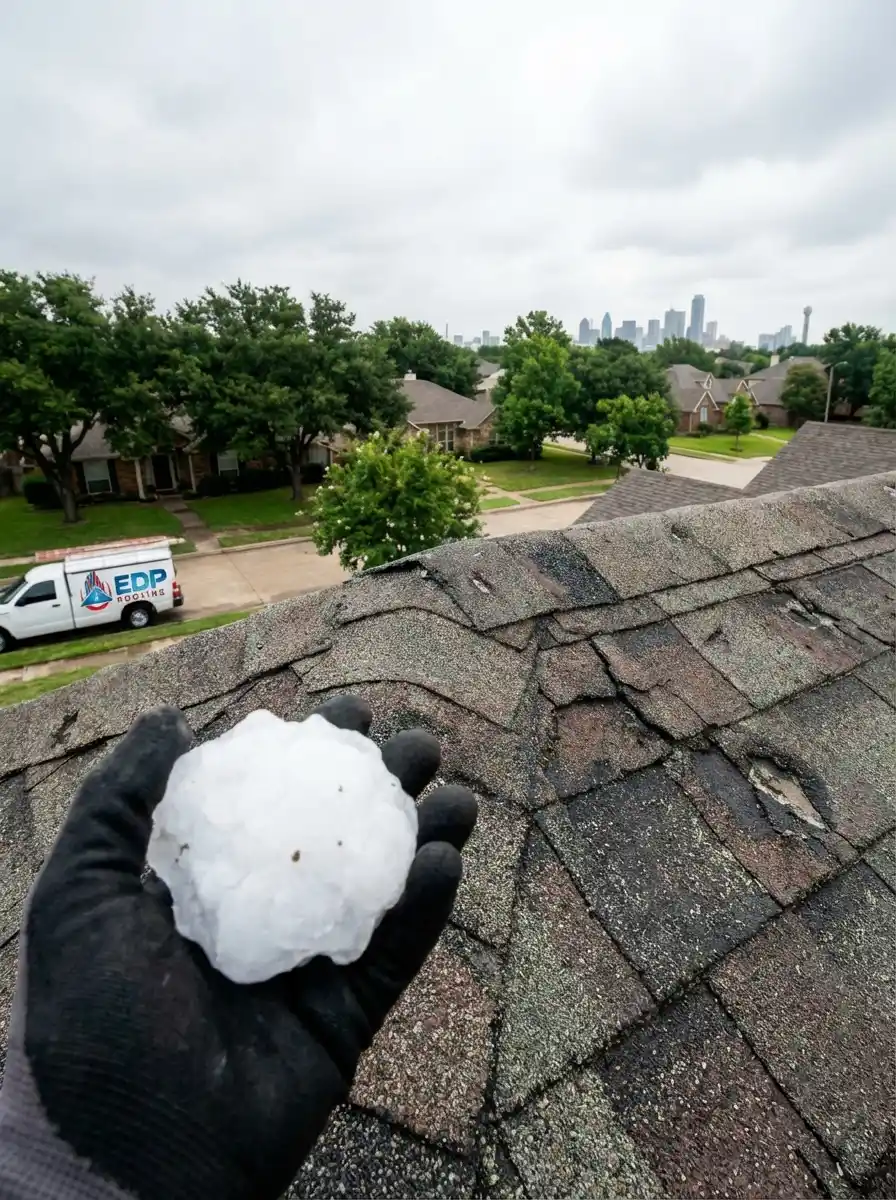 hail-and-hail-damage Large hail representing the type of storms we see across Dallas and DFW area