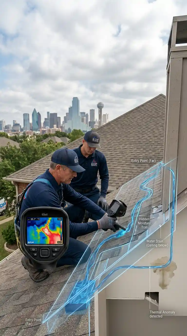 illustration-roof-leak-detection-digital-overlay-edp-roofers Illustration of dfw roof types