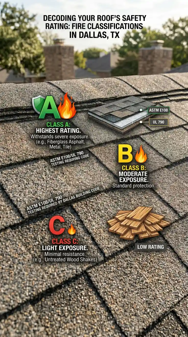 safety-ratings-for-roofs-in-tx Class A, B, or C fire classification